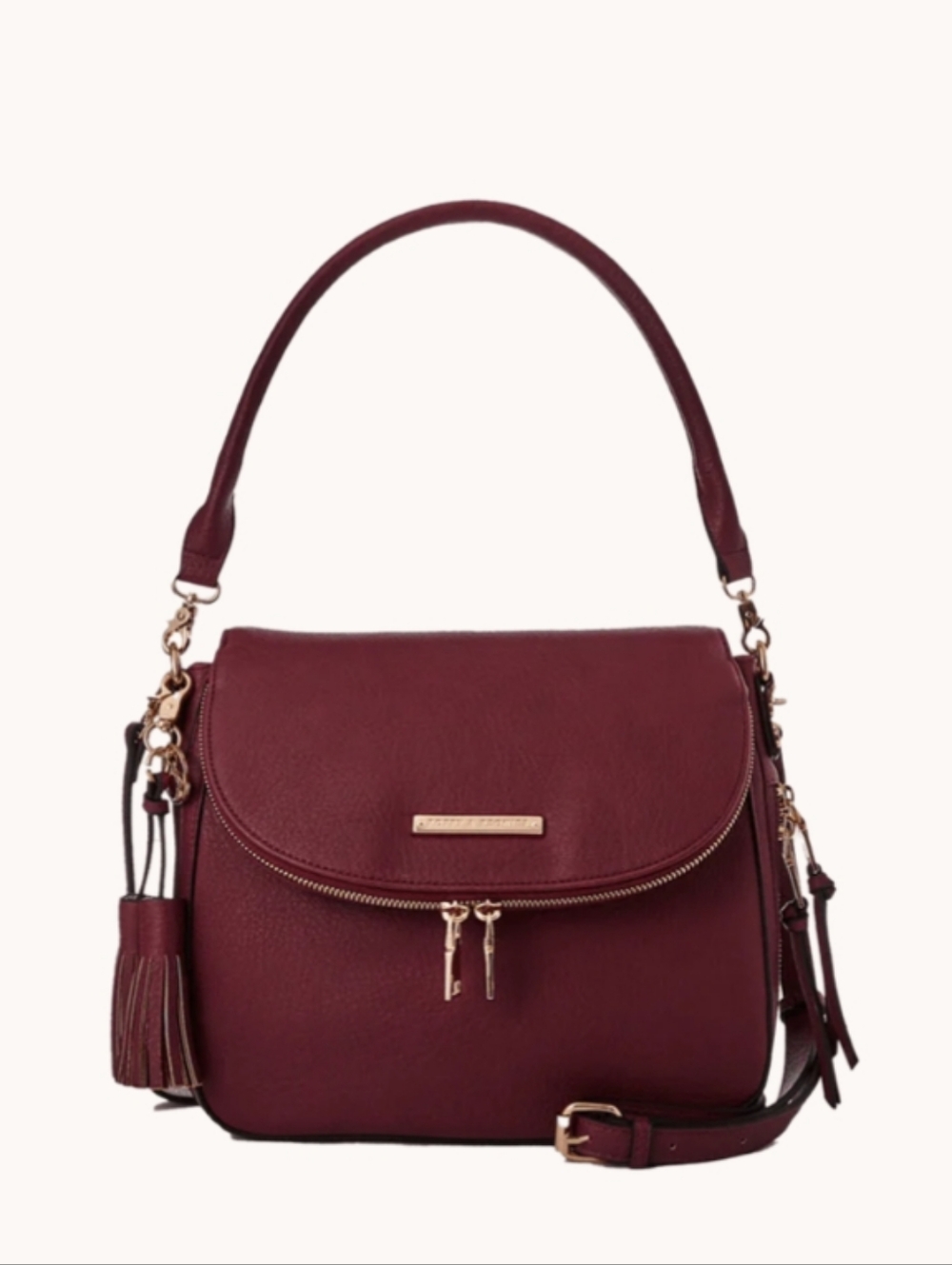 NWT Poppies & Peonies Viral Downtown Crossbody Bag Berry